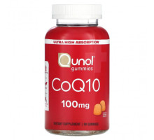 Коэнзим Q10 Qunol, Жевательные таблетки с коэнзимом Q10, кремовый апельсин, 50 мг, 90 жевательных таблеток