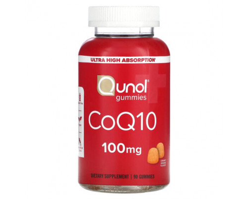 Коэнзим Q10 Qunol, Жевательные таблетки с коэнзимом Q10, кремовый апельсин, 50 мг, 90 жевательных таблеток Коэнзим Q10 Qunol, Жевательные таблетки с коэнзимом Q10, кремовый апельсин, 50 мг, 90 жевательных таблеток
