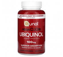 Коэнзим Q10 Qunol, Mega CoQ10, убихинол, 100 мг, 100 мягких таблеток
