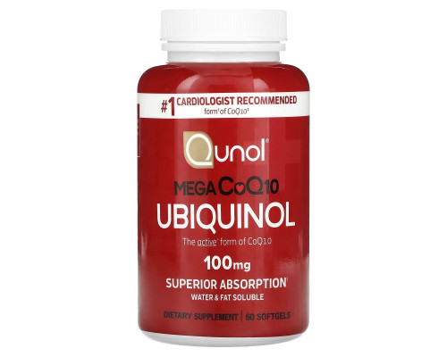 Qunol Mega CoQ10 60 Softgels Qunol Mega CoQ10 60 Softgels