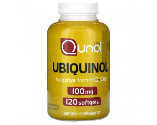 Коэнзим Q10 Qunol, Убихнол, 100 мг, 120 мягких таблеток Коэнзим Q10 Qunol, Убихнол, 100 мг, 120 мягких таблеток