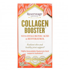 ReserveAge Nutrition, Collagen Booster, с гиалуроновой кислотой и ресвератролом, 60 капсул