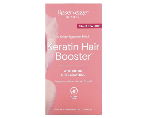 ReserveAge Nutrition, Кератиновый усилитель волос, 120 капсул ReserveAge Nutrition, Кератиновый усилитель волос, 120 капсул