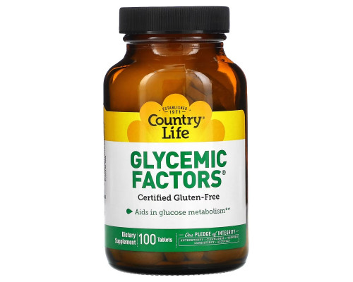 Country Life, Glycemic Factors, 100 Tablets