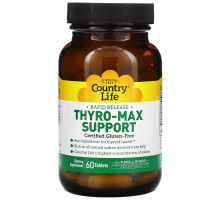 Country Life, Thyro-Max Support, 60 таблеток