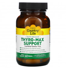 Country Life, Thyro-Max Support, 60 таблеток