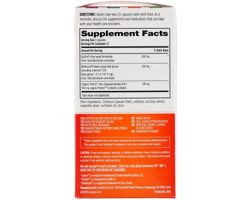 Country Life, Gut Connection, Immune Balance, 60 Vegan Capsules Country Life, Gut Connection, Immune Balance, 60 Vegan Capsules