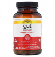 Country Life, Gut Connection, Weight Balance, 60 Vegan Capsules