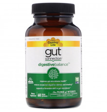 Country Life, Gut Connection, Digestive Balance, 60 Vegan Capsules