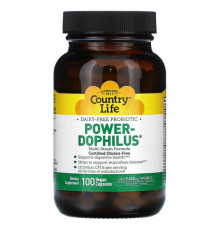 Для пищеварительной системы Country Life, Power-Dophilus`` 100 веганских капсул