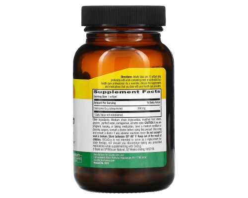 Country Life Gluten Free CoQ10 Gluten-Free 200 mg 60 Vegan Softgels Country Life Gluten Free CoQ10 Gluten-Free 200 mg 60 Vegan Softgels