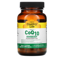 Country Life, Коэнзим Q10, 100 мг, 60 веганских капсул