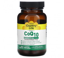Антиоксиданты Country Life, Simply CoQ10, 100 мг, 60 веганских капсул