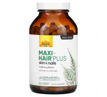 Для волос и ногтей Country Life, Maxi-Hair Plus, 5000 мкг, 240 вегетарианских капсул