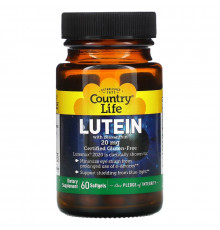 Country Life, Lutein with Zeaxanthin, 20 mg, 60 Softgels