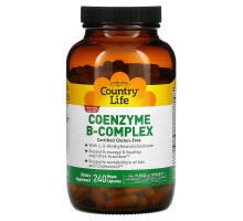 Country Life, Coenzyme B-Complex, 240 веганских капсул