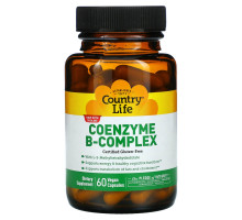 Country Life, Коферментный B-комплекс, 60 веганские капсулы