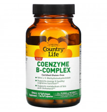 Country Life, Coenzyme B-Complex, 120 веганских капсул