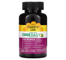 Country Life, Мультивитамины Core Daily-1, для женщин, 60 таблеток