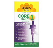 Country Life, Core Daily -1, Мультивитамины для женщин за 50, 60 таблеток