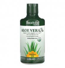 Алоэ вера Country Life, Realfood Organics, алоэ вера плюс, 944 мл (32 жидк. Унции)