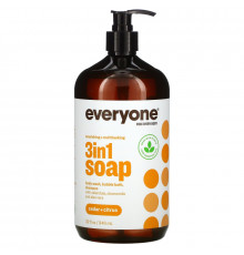 EO Products, Жидкое мыло для мужчин Everyone Soap for Every Man, Кедр + цитрус, для очищения и увлажнения кожи, 32 унции (960 мл)