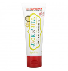Jack n' Jill Natural Toothpaste with Certified Organic Strawberry 1.76 oz (50 g)