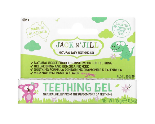 Jack n' Jill, Teething Gel, 4+ Months, 0.5 oz (15 g) Jack n' Jill, Teething Gel, 4+ Months, 0.5 oz (15 g)