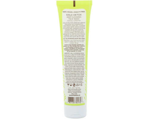 Pacifica, Kale Detox Deep Cleansing Face Wash, 5 fl oz (147 ml) Pacifica, Kale Detox Deep Cleansing Face Wash, 5 fl oz (147 ml)