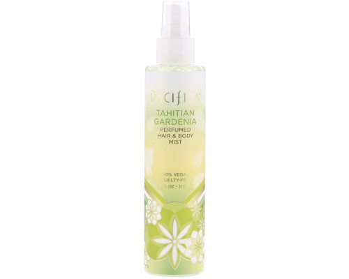 Pacifica, Tahitian Gardenia Perfumed Hair & Body Mist, 6 fl oz (177 ml) Pacifica, Tahitian Gardenia Perfumed Hair & Body Mist, 6 fl oz (177 ml)