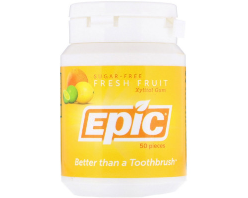 Epic Dental Fresh Fruit Gum 50 Pieces Epic Dental Fresh Fruit Gum 50 Pieces