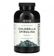 Ojio, Chlorella Spirulina, 50/50 Blend, 250 mg, 1,000 Tablets