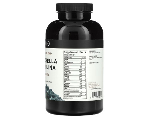 Ojio, Chlorella Spirulina, 50/50 Blend, 250 mg, 1,000 Tablets Ojio, Chlorella Spirulina, 50/50 Blend, 250 mg, 1,000 Tablets