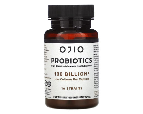 Ojio, Probiotics , 100 Billion , 30 Delayed Release Capsules Ojio, Probiotics , 100 Billion , 30 Delayed Release Capsules