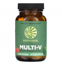 Sunwarrior, Plant-Based Multi-V, 30 Vegan Capsules