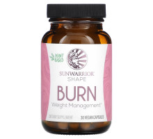 Sunwarrior, Shape, Burn, Weight Management, 30 Vegan Capsules