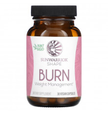 Sunwarrior, Shape, Burn, Weight Management, 30 Vegan Capsules