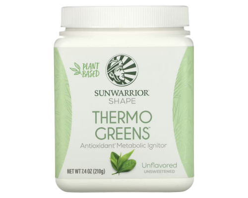 Sunwarrior, Shape, Thermo Greens, Unflavored, 7.4 oz (210 g) Sunwarrior, Shape, Thermo Greens, Unflavored, 7.4 oz (210 g)