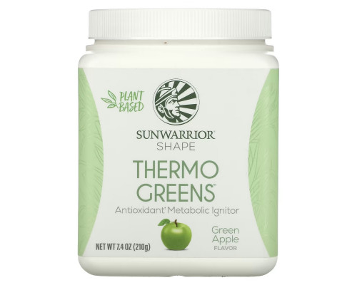 Sunwarrior, Shape, Thermo Greens, Green Apple, 7.4 oz (210 g) Sunwarrior, Shape, Thermo Greens, Green Apple, 7.4 oz (210 g)