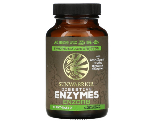 Sunwarrior, Enzorb Digestive Enzymes, 90 Vegan Capsules Sunwarrior, Enzorb Digestive Enzymes, 90 Vegan Capsules
