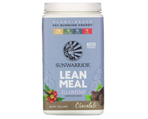 Sunwarrior, Illumin8 Lean Meal, Chocolate, 1.59 lb (720 g) Sunwarrior, Illumin8 Lean Meal, Chocolate, 1.59 lb (720 g)
