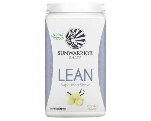 Sunwarrior, Постный коктейль из суперфудов, ваниль, 720 г (1,59 фунта) Sunwarrior, Постный коктейль из суперфудов, ваниль, 720 г (1,59 фунта)
