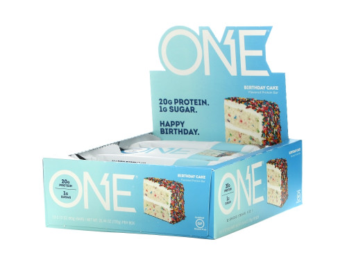 Oh Yeah!, One, Birthday Cake, 12 Bars, 2.12 oz (60 g) Each Oh Yeah!, One, Birthday Cake, 12 Bars, 2.12 oz (60 g) Each
