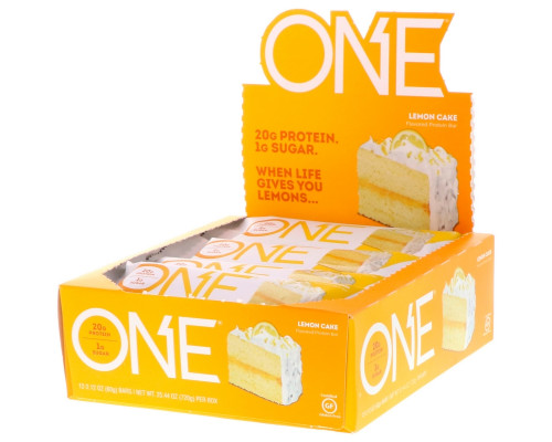 Oh Yeah! One Lemon Cake Flavor 12 Bars 2.12 oz (60 g) Each Oh Yeah! One Lemon Cake Flavor 12 Bars 2.12 oz (60 g) Each