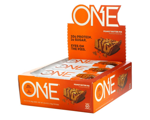 Oh Yeah! One Bar Peanut Butter Pie Flavor 12 Bars 2.12 oz (60 g) Each Oh Yeah! One Bar Peanut Butter Pie Flavor 12 Bars 2.12 oz (60 g) Each