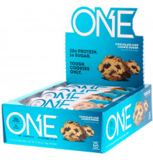 Oh Yeah! One Chocolate Chip Cookie Dough Flavor 12 Bars 2.12 oz (60 g) Per Bar