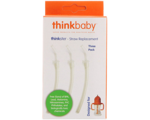 Think, Thinkbaby, Thinkster, Straw Replacement, 3 Pack Think, Thinkbaby, Thinkster, Straw Replacement, 3 Pack