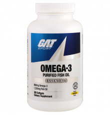 GAT, Омега-3, лимон, 90 мягких капсул