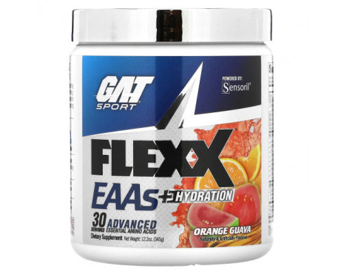 Аминокислоты GAT, Flexx EAA + Hydration, апельсиновая гуава, 345 г (12,2 унции) Аминокислоты GAT, Flexx EAA + Hydration, апельсиновая гуава, 345 г (12,2 унции)