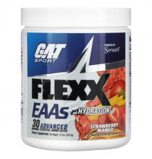Электролиты GAT, Flexx EAA + Hydration, клубника и манго, 354,9 г (12,5 унции)